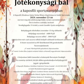 Jótékonysági bál november 23-án